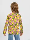 Детский лонгслив / Лимоны паттерн