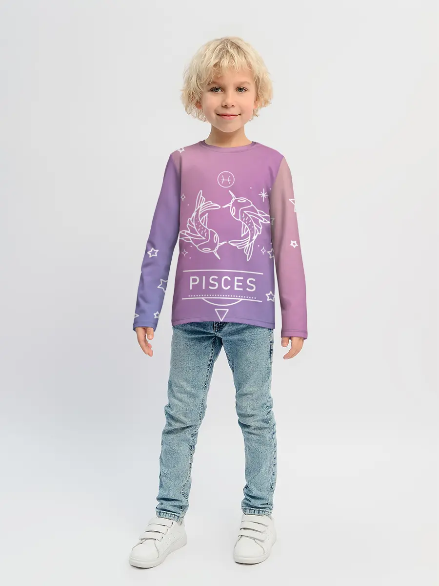Детский лонгслив / Знак Рыбы