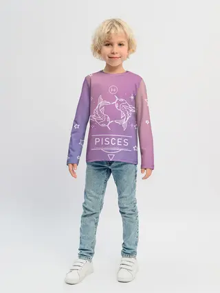 Детский лонгслив / Знак Рыбы