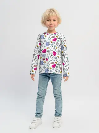 Детский лонгслив / Медицинский паттерн