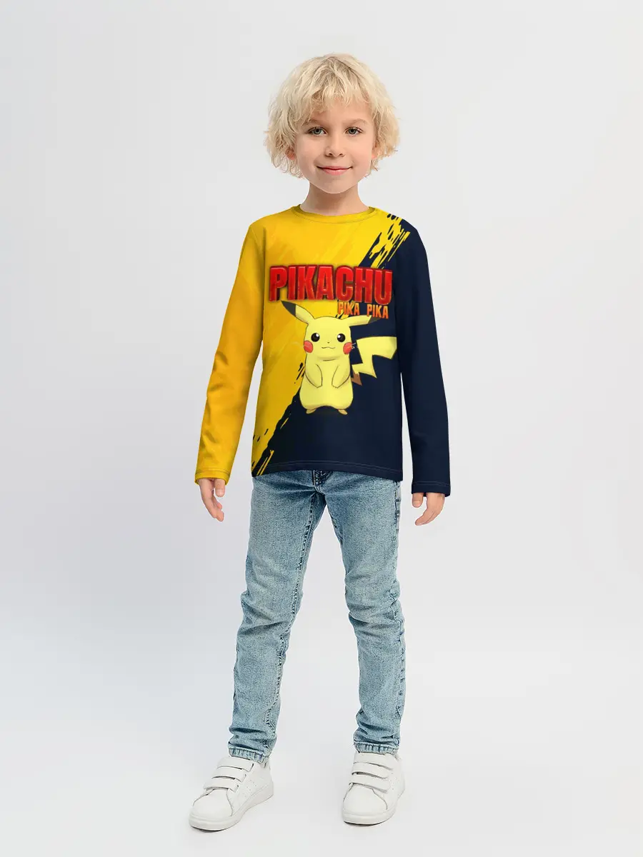Детский лонгслив / PIKACHU PIKA PIKA | ПИКАЧУ
