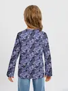 Детский лонгслив / Сине-фиолетовый цветочный узор