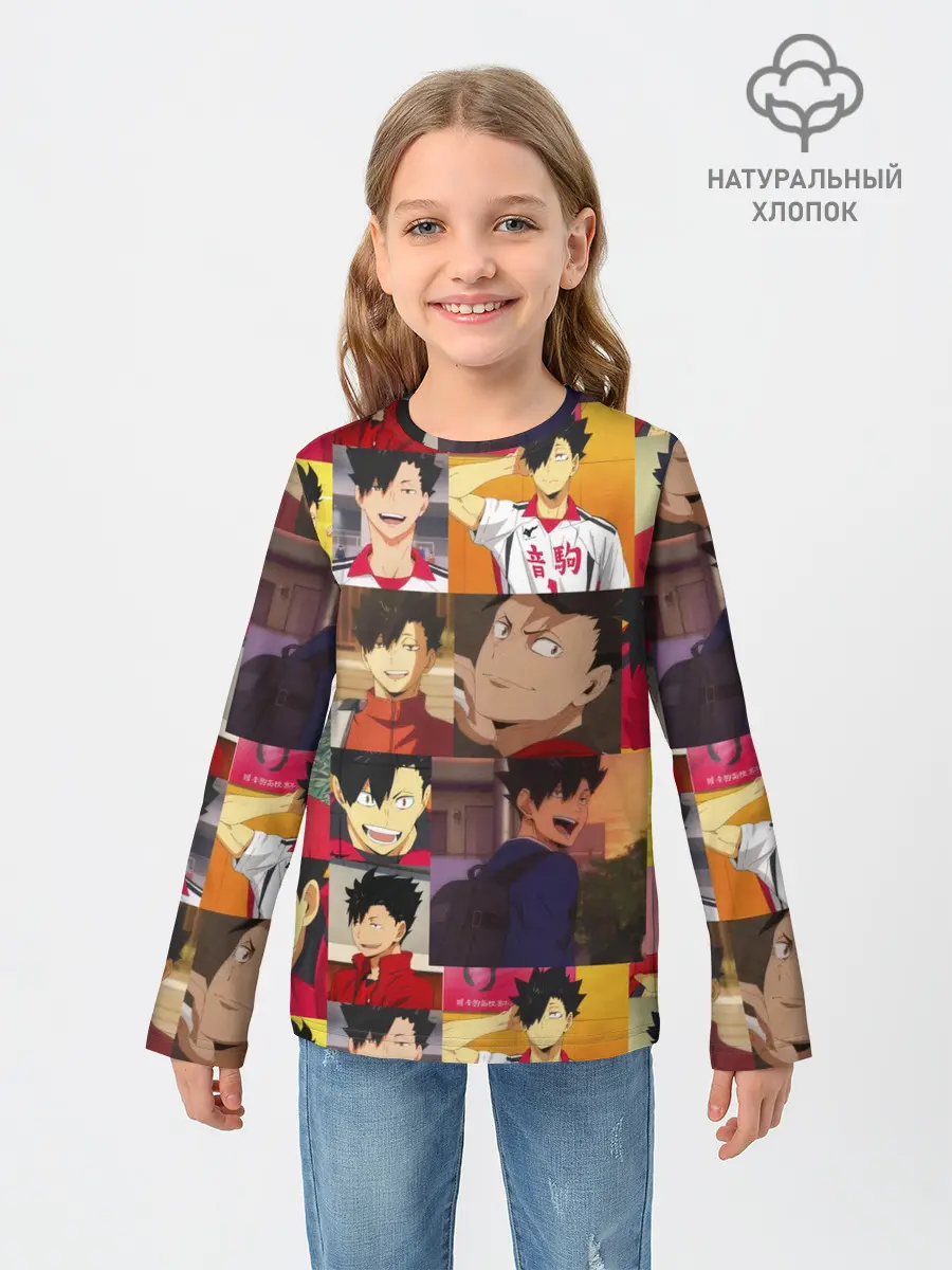 Детский лонгслив / КУРОО ТЕЦУРО / TETSURO