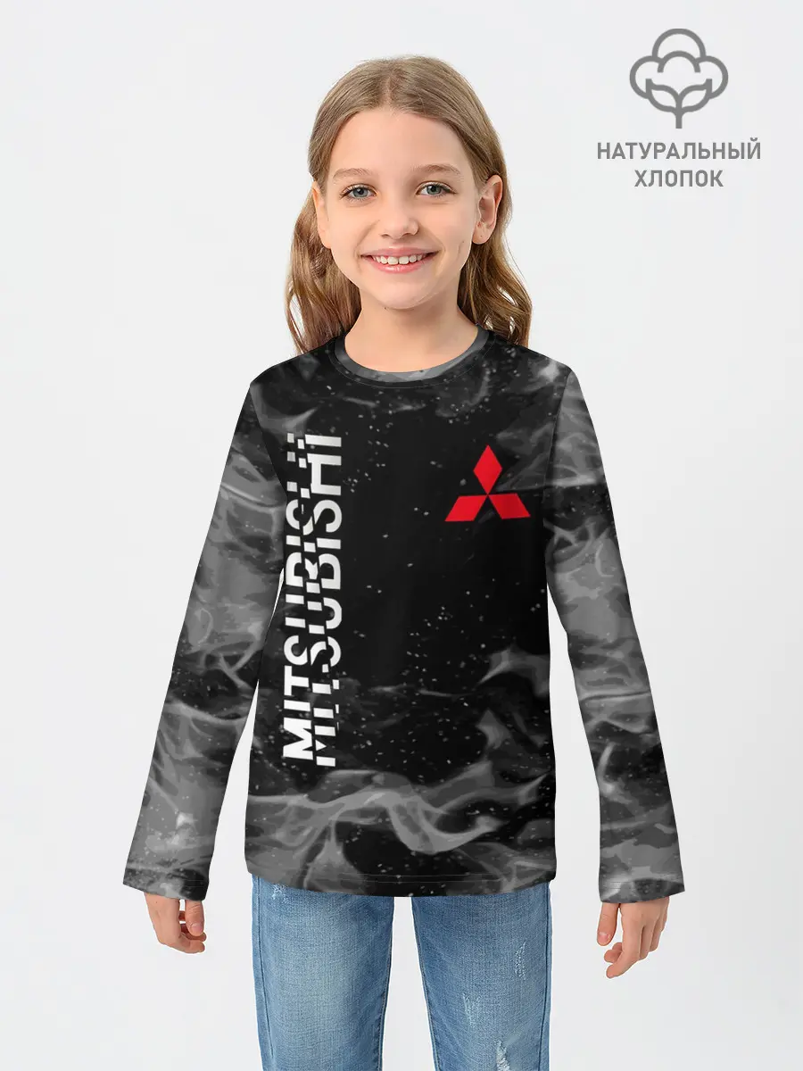 Детский лонгслив / MITSUBISHI | ОГОНЬ