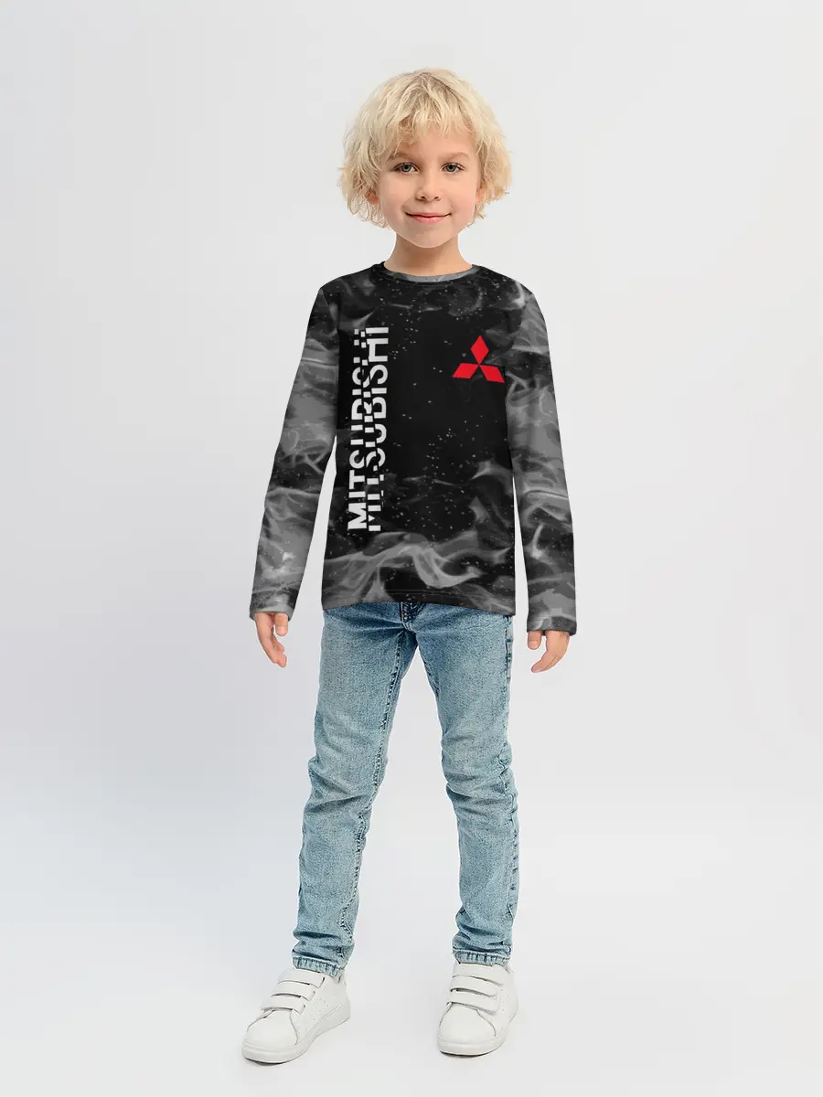Детский лонгслив / MITSUBISHI | ОГОНЬ