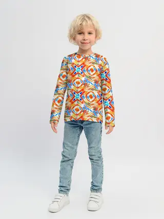 Детский лонгслив / Летний абстрактный узор