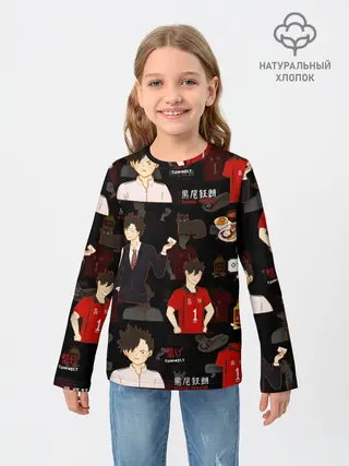 Детский лонгслив / КУРОО ТЕЦУРО / TETSURO