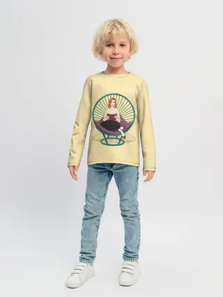 Детский лонгслив / Королева на троне