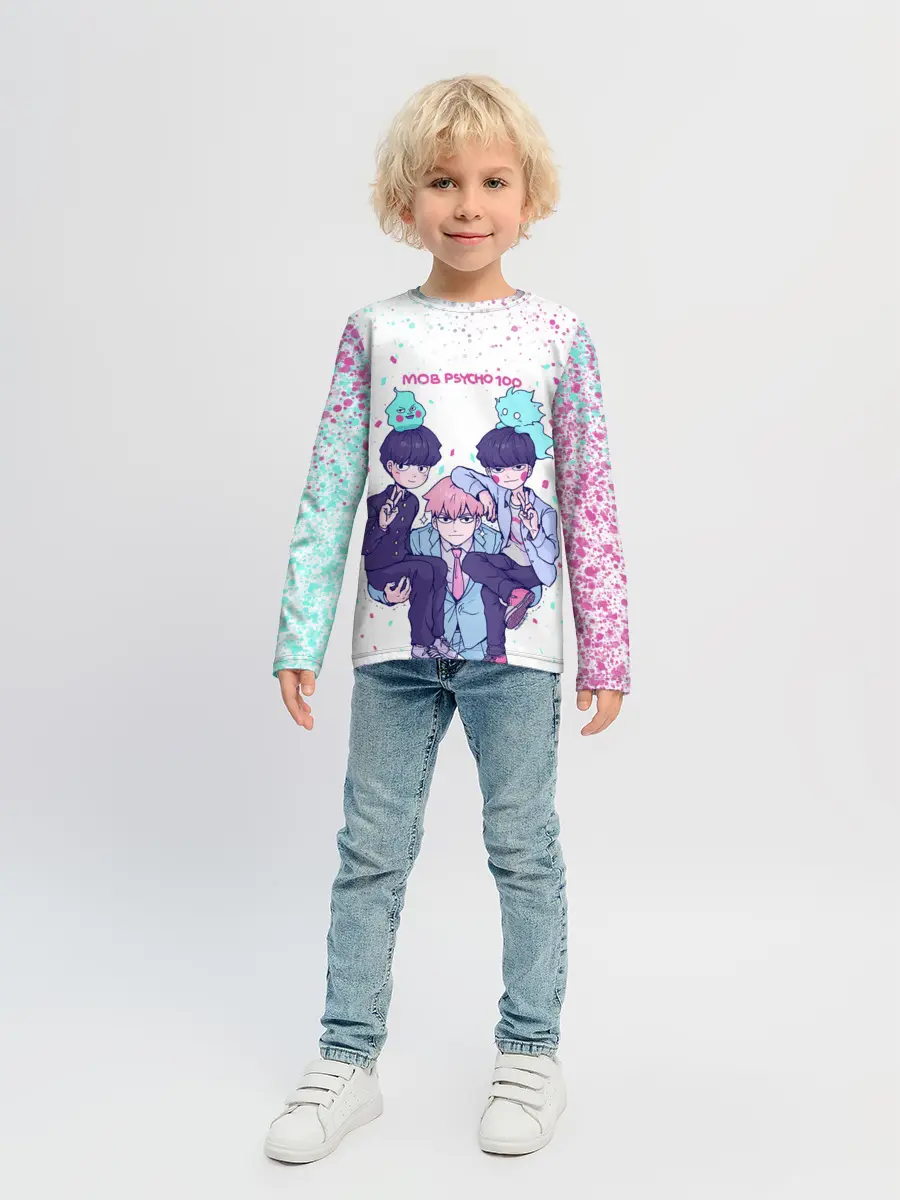 Детский лонгслив / Рейген | Кагеяма | Моб 100