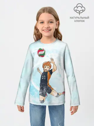Детский лонгслив / Шоё Хината | Хайкю