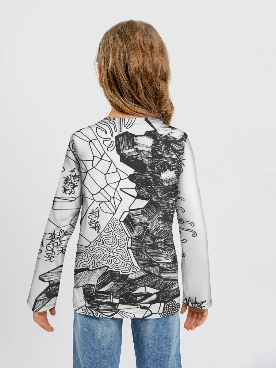 Детский лонгслив / Структурная мозайка