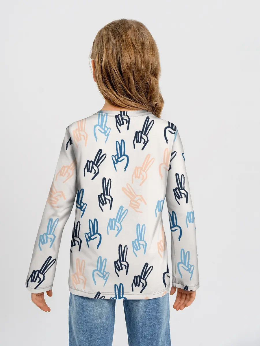 Детский лонгслив / Знаки победы