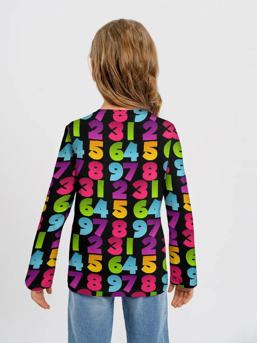 Детский лонгслив / цифры
