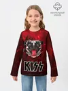 Детский лонгслив / Собака в стиле KISS