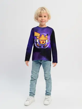 Детский лонгслив / Пикачу прыжок в молниях