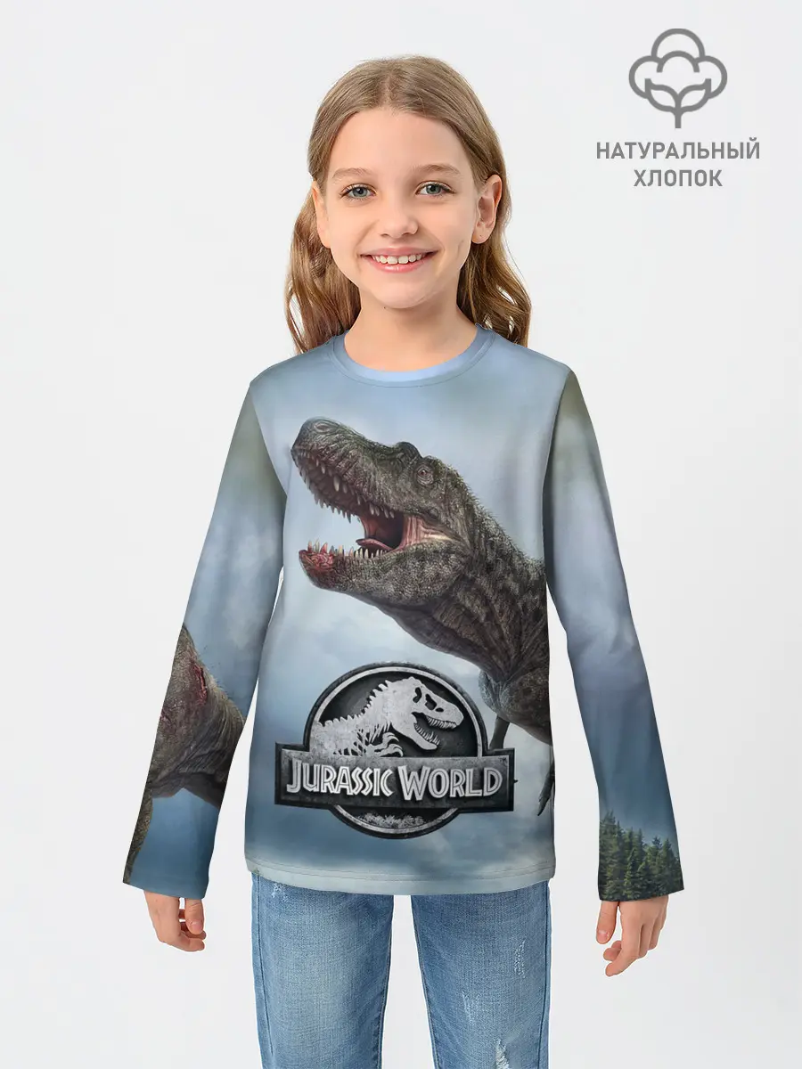 Детский лонгслив / Jurassic World | Мир Юрского периода