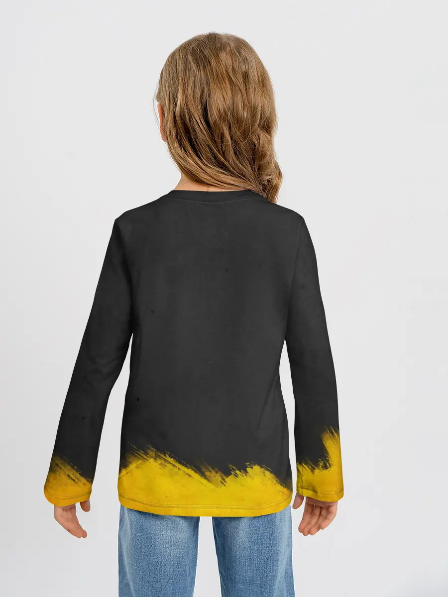 Детский лонгслив / Yellow and Black Armenia