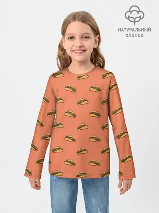 Детский лонгслив / Тако паттерн