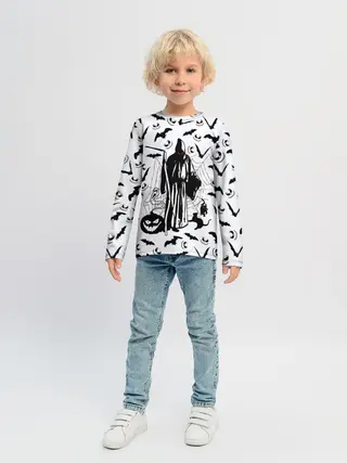 Детский лонгслив / Хэллоуин, Grim Reaper