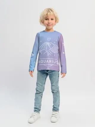 Детский лонгслив / Знак Водолей