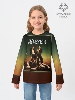 Детский лонгслив / Maneskin в лучах заката