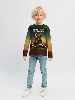 Детский лонгслив / Maneskin в лучах заката