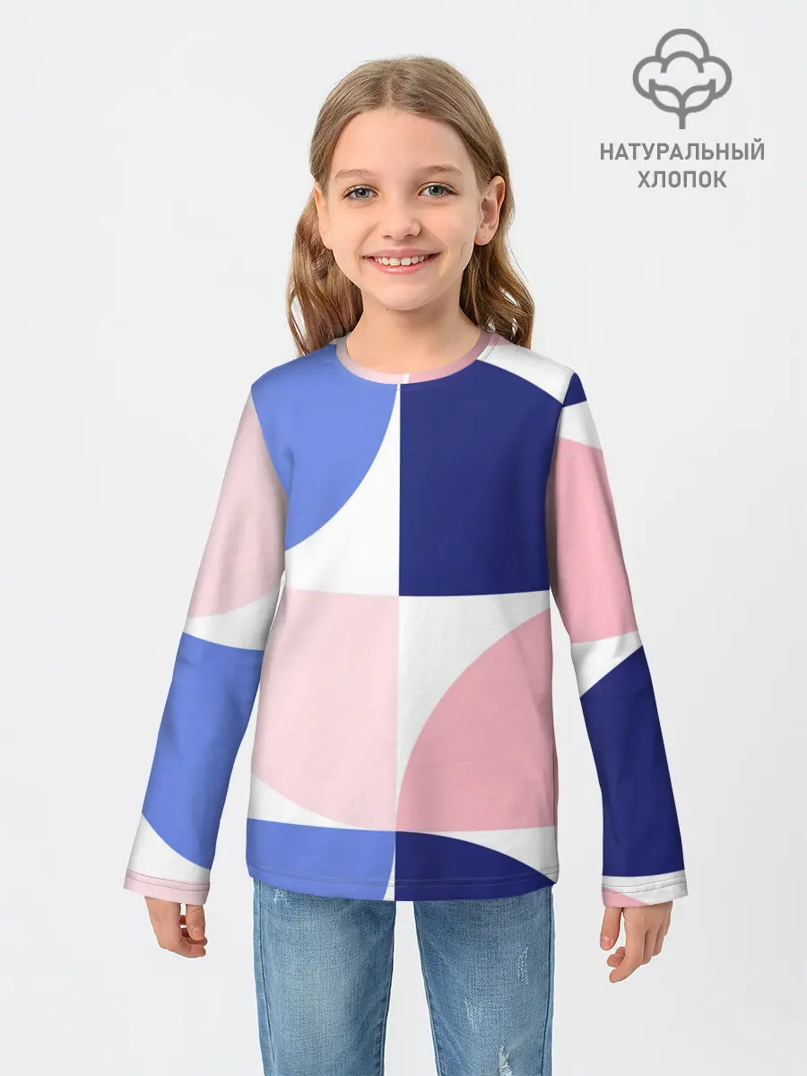 Детский лонгслив / узоры