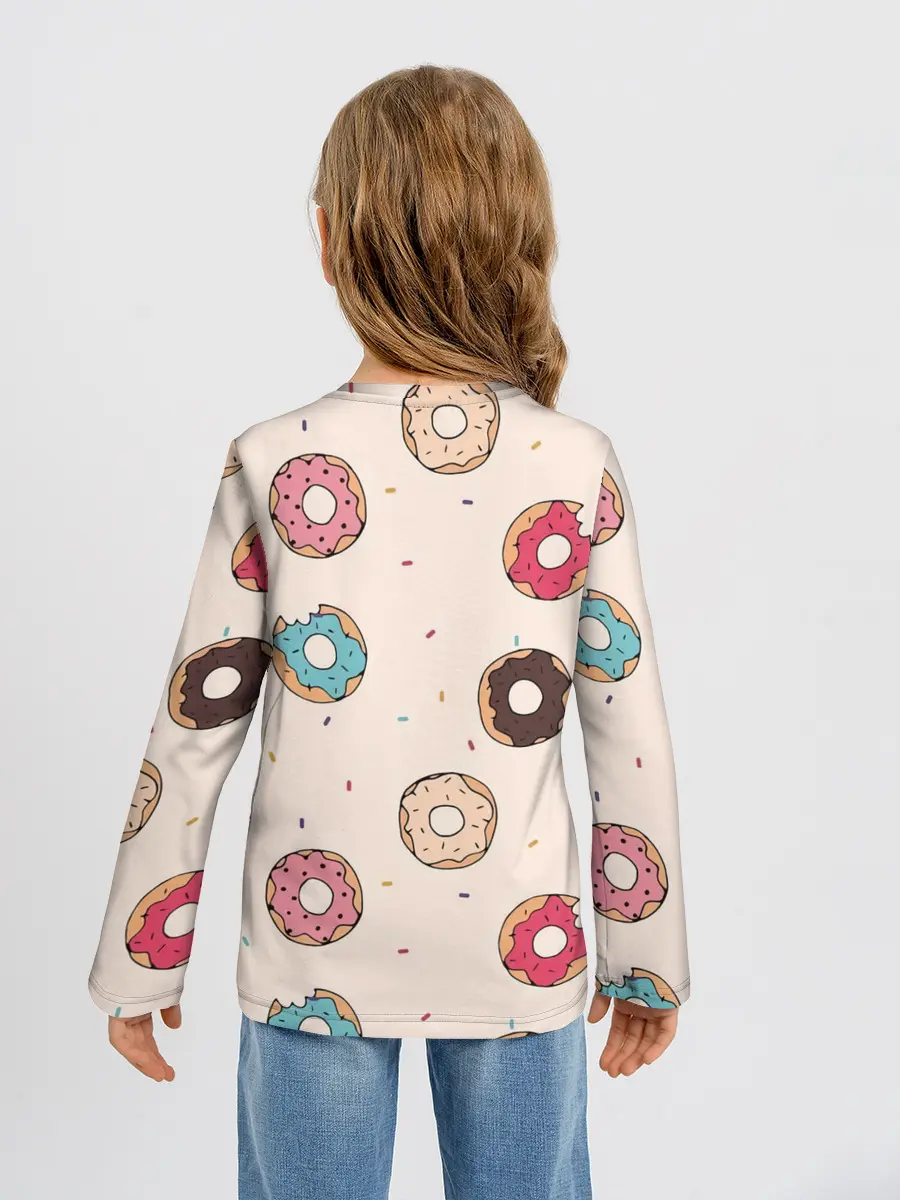 Детский лонгслив / Кусанные пончики