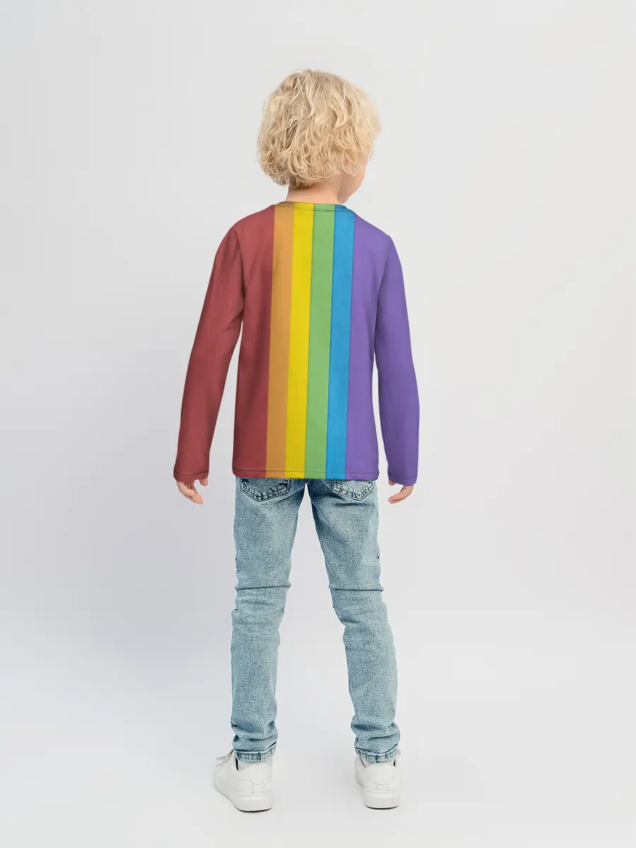 Детский лонгслив / ПОП ИТ ПОЛОСЫ