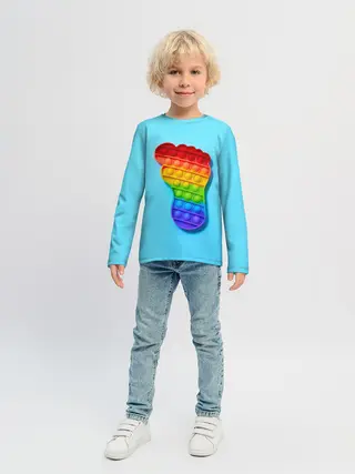 Детский лонгслив / ПОП ИТ СЛЕД НОГИ