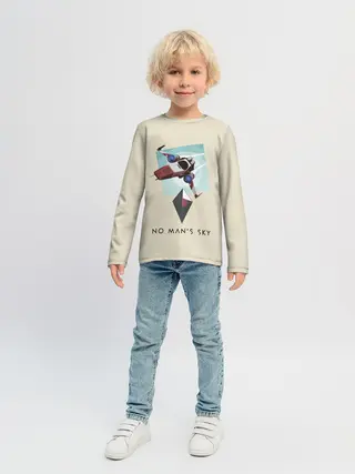 Детский лонгслив / Космический путешественник