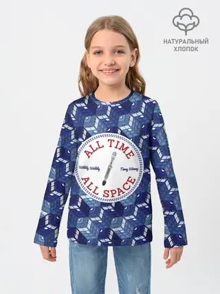 Детский лонгслив / Doctor Who Pattern