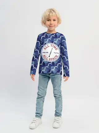 Детский лонгслив / Doctor Who Pattern