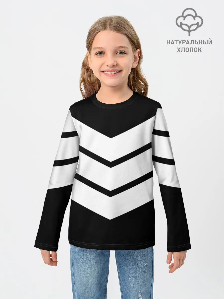 Детский лонгслив / Три полоски