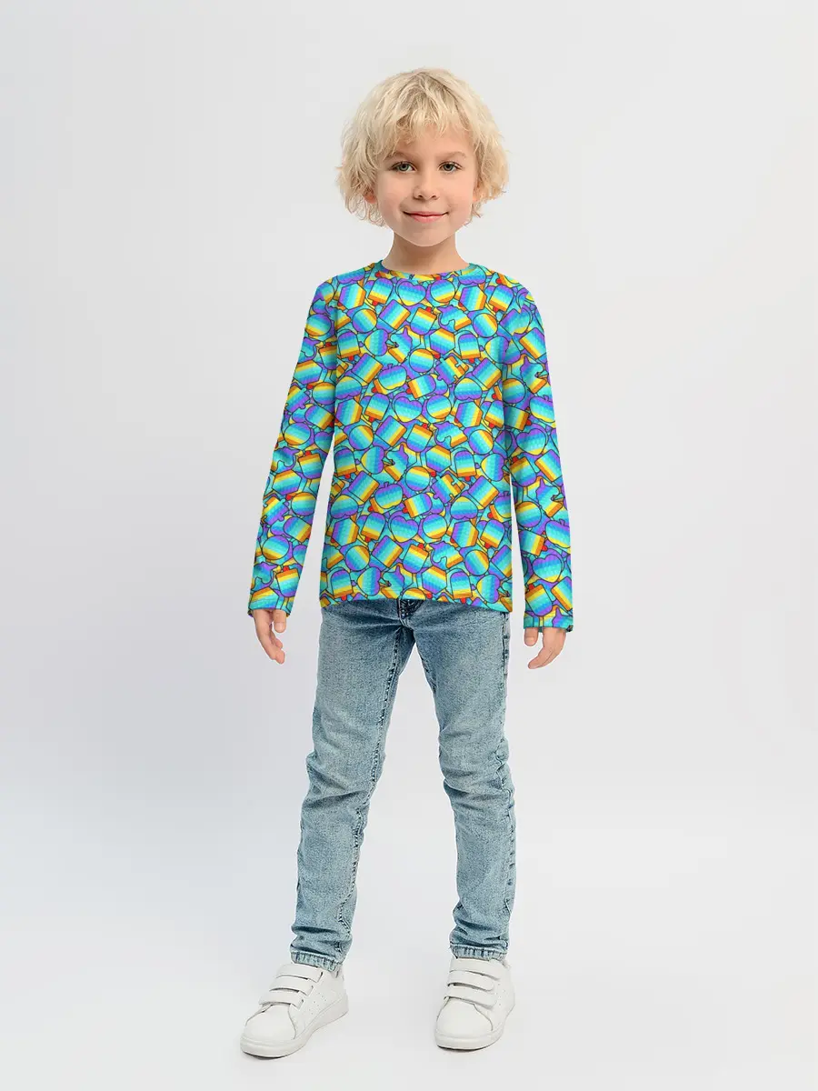 Детский лонгслив / POP IT MIX | ПОП ИТ