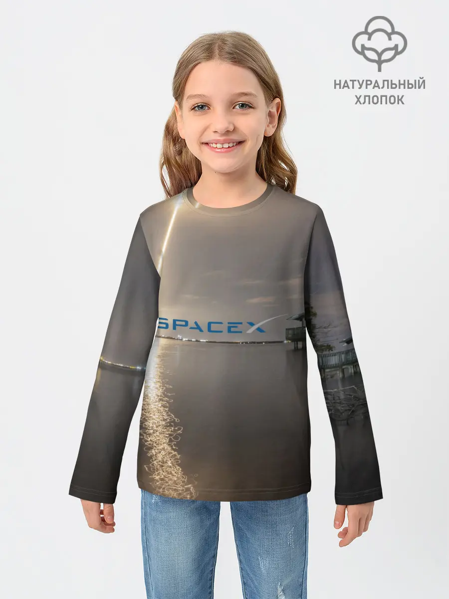 Детский лонгслив / SpaceX Dragon 2