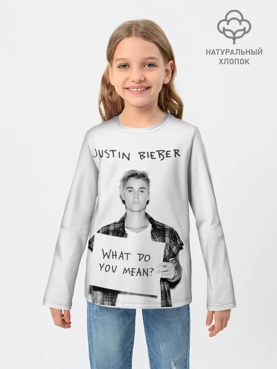 Детский лонгслив / JUSTIN BIEBER