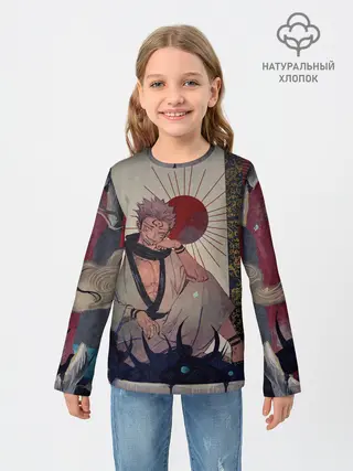 Детский лонгслив / Задумчивый Сукуна