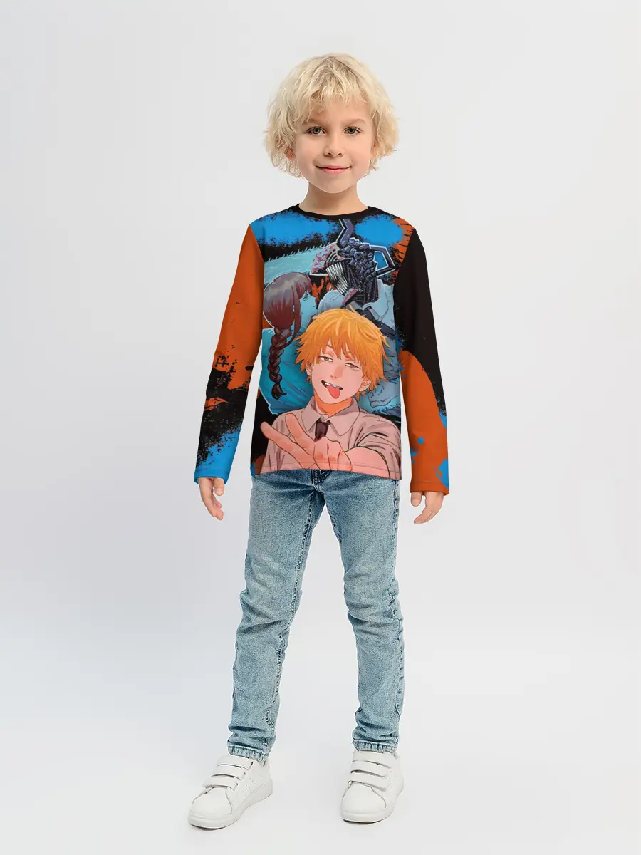 Детский лонгслив / Дэндзи и Макима