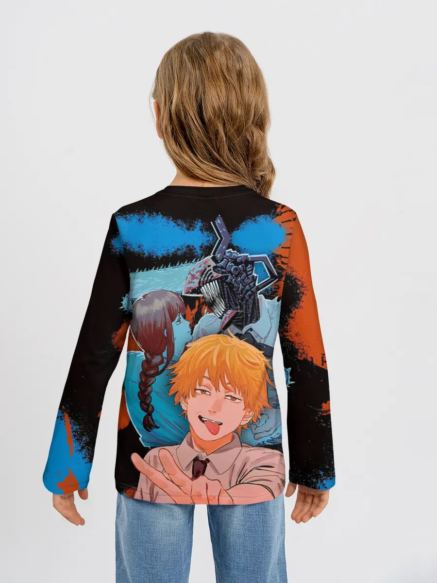 Детский лонгслив / Дэндзи и Макима