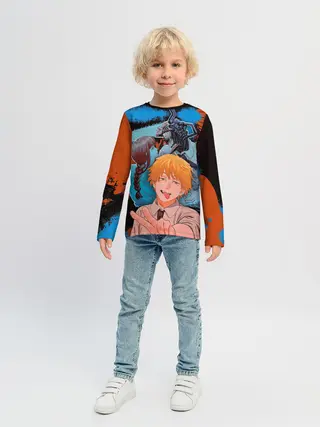 Детский лонгслив / Дэндзи и Макима
