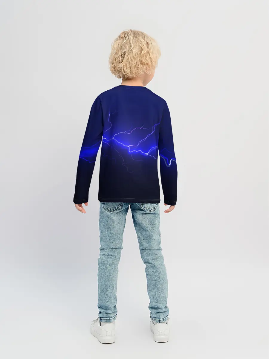 Детский лонгслив / MONSTER ENERGY МОЛНИЯ