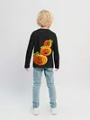 Детский лонгслив / Хэллоуин смешные тыквы