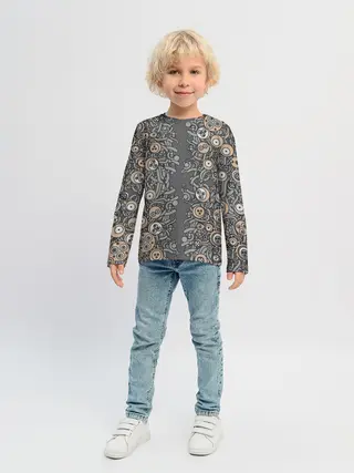 Детский лонгслив / психоделика киберпанк