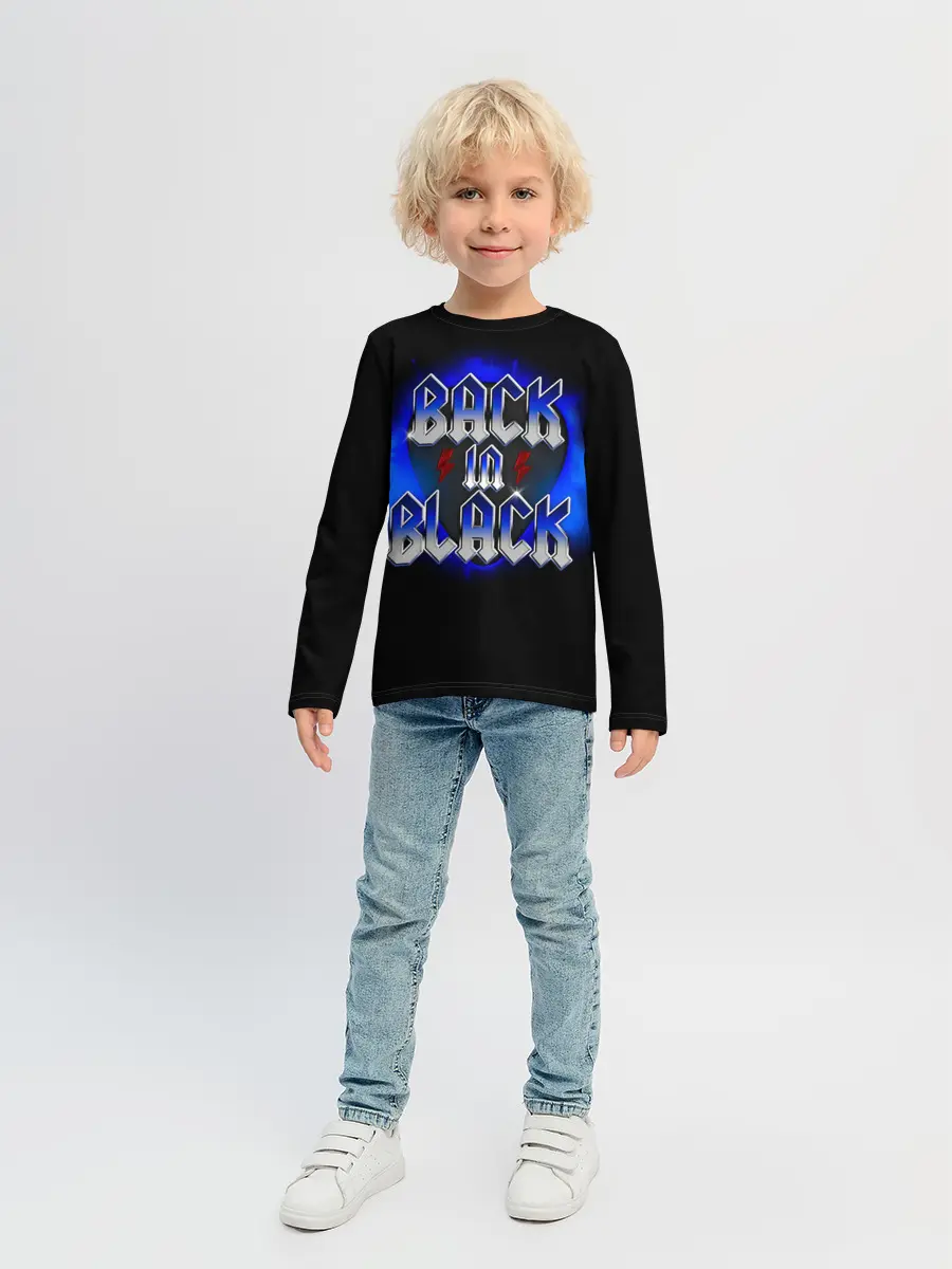Детский лонгслив / BACK in BLACK AC/DC