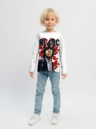 Детский лонгслив / AC/DC Ангус Янг