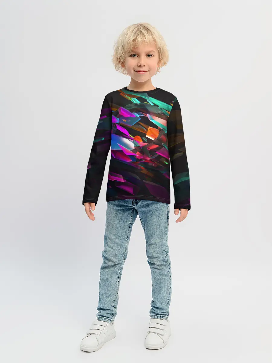 Детский лонгслив / Стеклянный лед