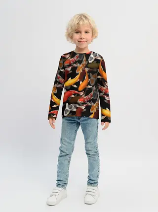 Детский лонгслив / Карпы кои | Японские карпы