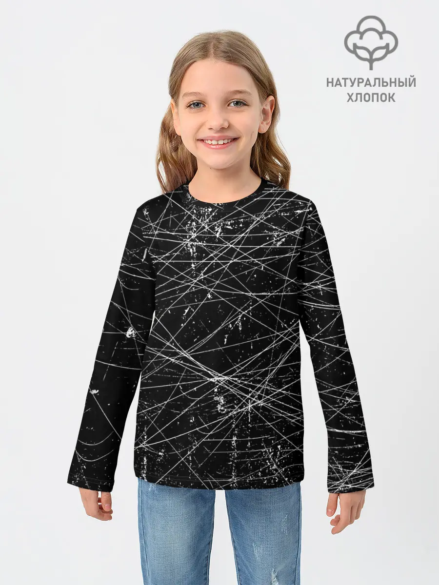 Детский лонгслив / ТЕКСТУРА ГРАНЖ | GRUNGE