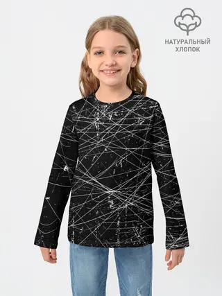 Детский лонгслив / ТЕКСТУРА ГРАНЖ | GRUNGE